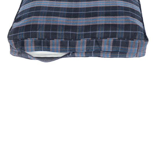 Lumberjack Navy and Grey Box Duvet Spare Cover by Danish Design