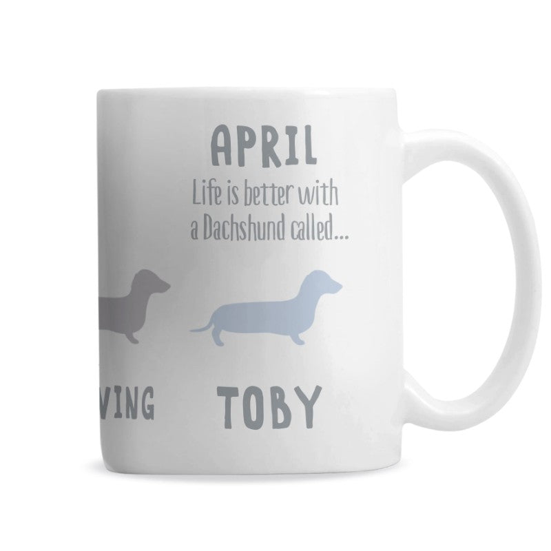 Load image into Gallery viewer, Dachshund Personalised Dog Mug
