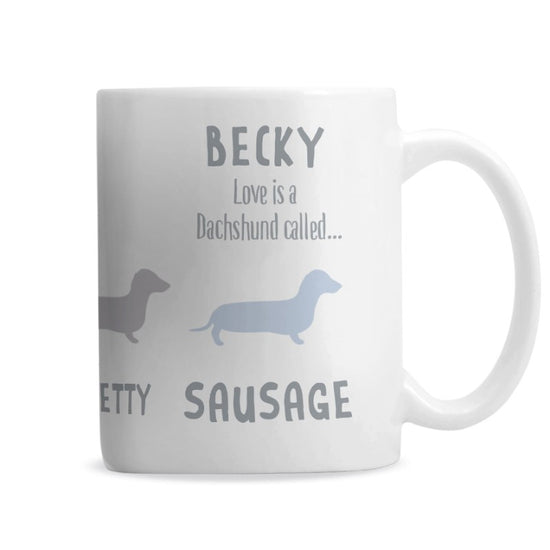 Load image into Gallery viewer, Dachshund Personalised Dog Mug
