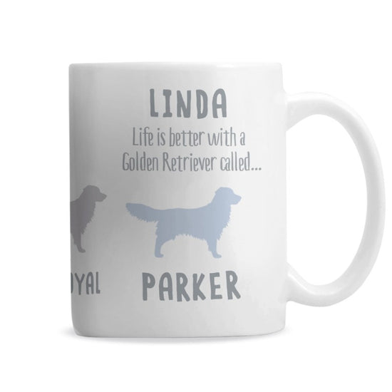 Golden Retriever Personalised Dog Mug