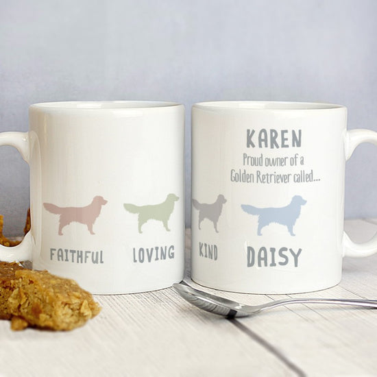 Golden Retriever Personalised Dog Mug