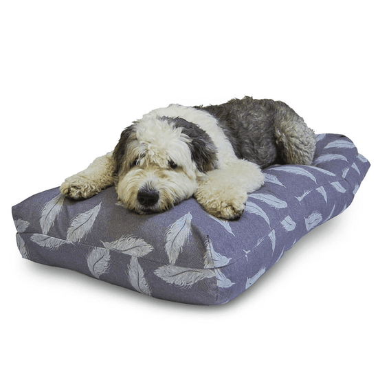 Retreat Grey & Duck Egg Memory Foam Dog Bed by Danish Design