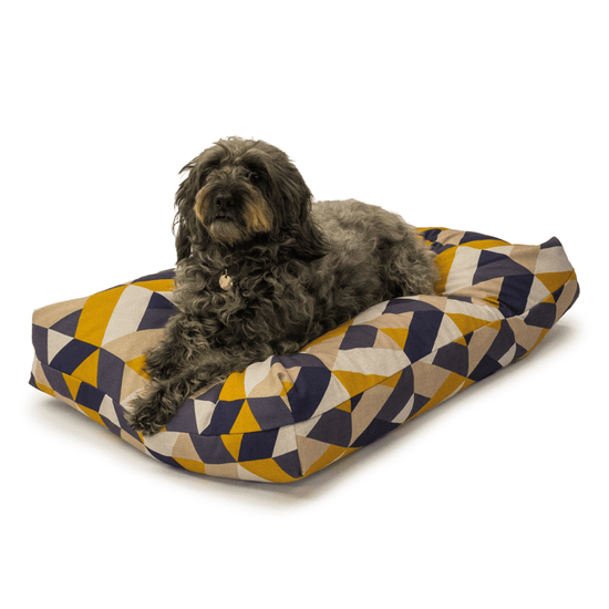 Retreat Geo Tiles Memory Foam Duvet Dog Bed by Danish Design