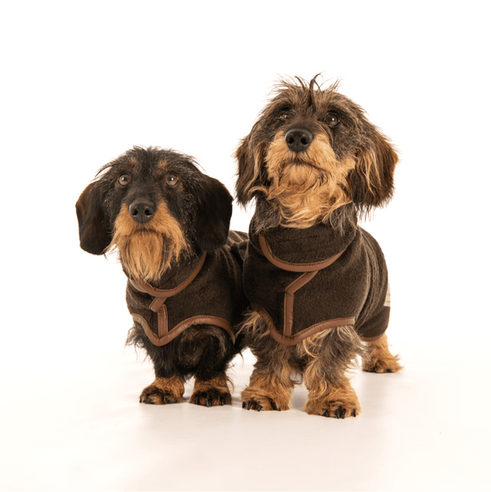 Ruff And Tumble Country Collection Dog Drying Coat in Mud Brown