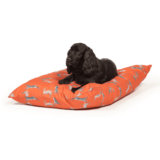 Load image into Gallery viewer, Woodland Range Boxing Hares Deep Duvet Dog Bed by Danish Design

