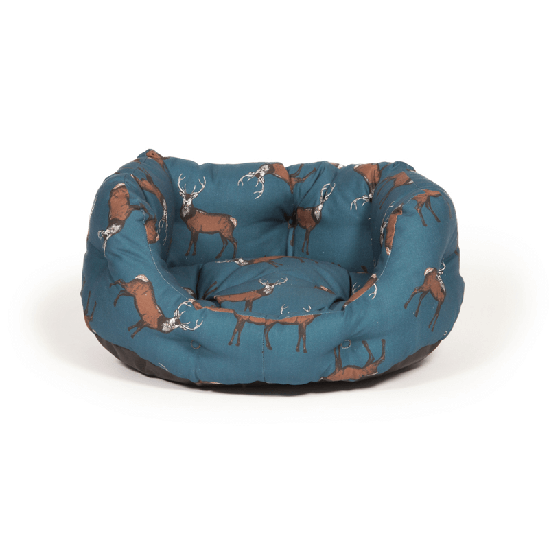 Load image into Gallery viewer, Woodland Range Stag Deluxe Slumber Dog Bed by Danish Design
