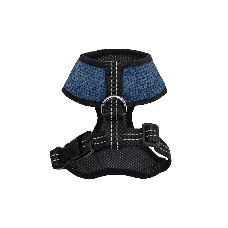 Bowl and Bone Candy Blue Dog Harness