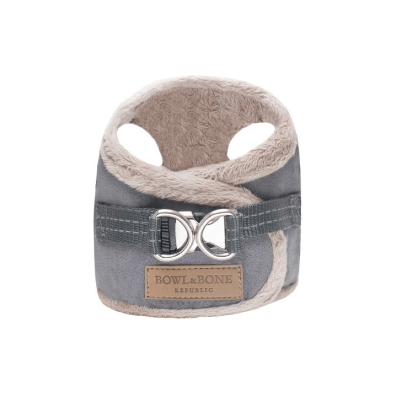 Load image into Gallery viewer, Bowl and Bone Yeti Grey Dog Harness
