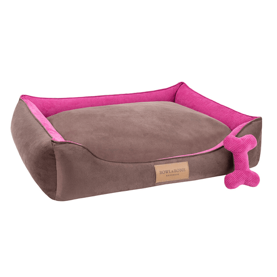 Bowl and Bone Classic Dog Bed in grey