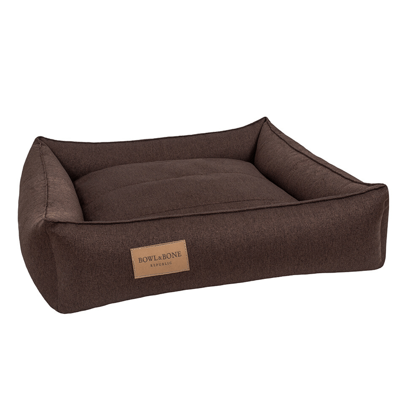 Bowl and Bone Urban Dog Bed in Brown