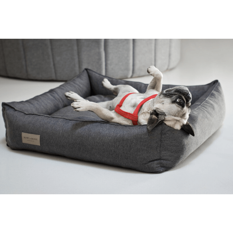Bowl and Bone Urban Dog Bed in Graphite