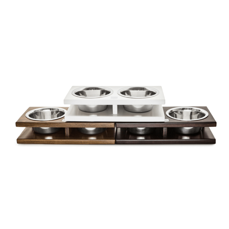 Load image into Gallery viewer, Bowl and Bone Jasmine Grande Double Dog Bowl Stand
