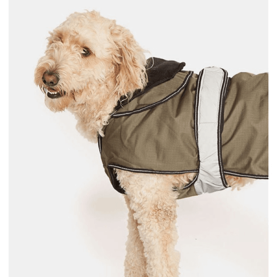 The Ultimate 2 in 1 Waterproof Dog Coat in Khaki